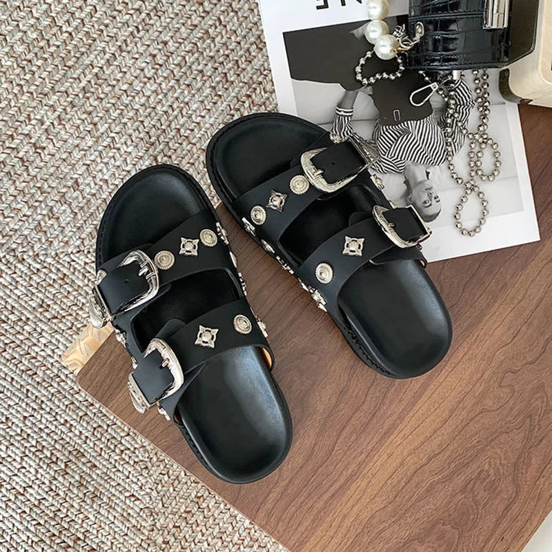 Sandália Feminina Victória - Conforto e Estilo em um Modelo Birken com Detalhes