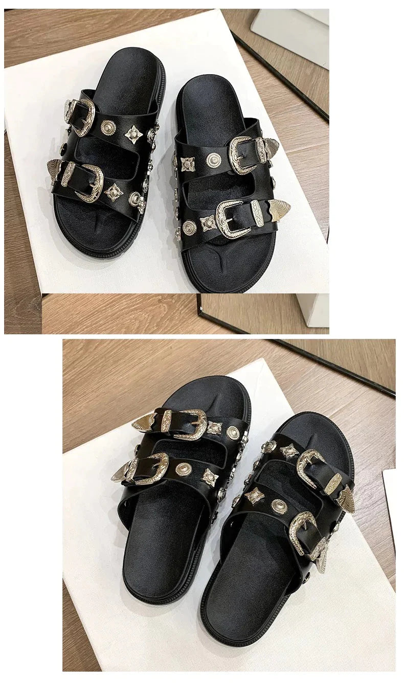 Sandália Feminina Victória - Conforto e Estilo em um Modelo Birken com Detalhes