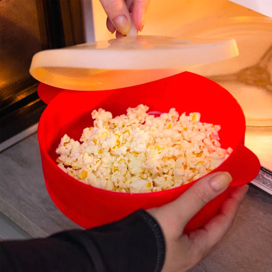 Pipoqueira de Silicone Para Micro-ondas Sem Óleo