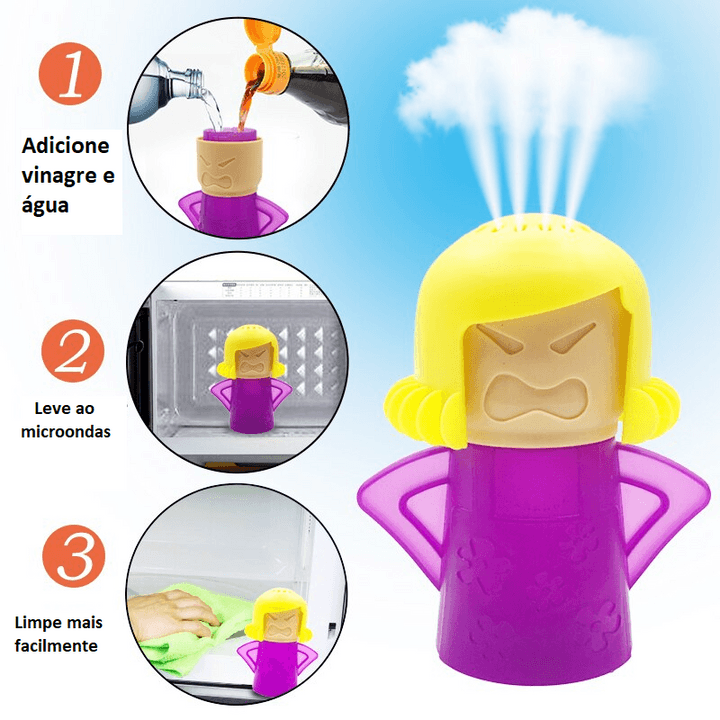 Limpador de micro-ondas e geladeira Angry Mama