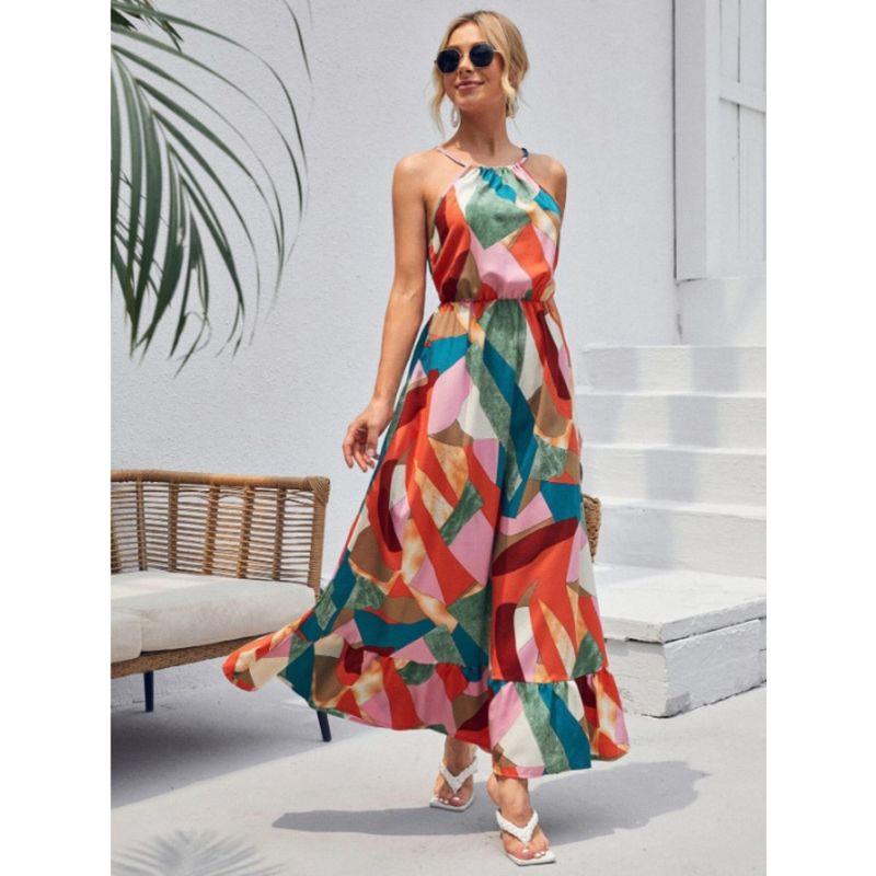 Vestido Feminino Amanda - Longo Estampado para um Verão Colorido