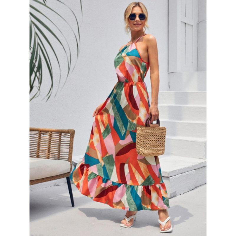 Vestido Feminino Amanda - Longo Estampado para um Verão Colorido