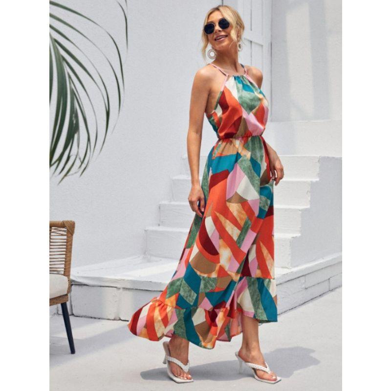 Vestido Feminino Amanda - Longo Estampado para um Verão Colorido