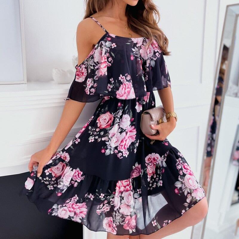 Vestido Feminino Maria Claudia Estampado Verão