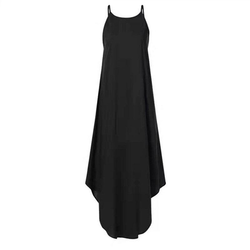 Vestido Feminino Nalu Cor Única Modelo Verão