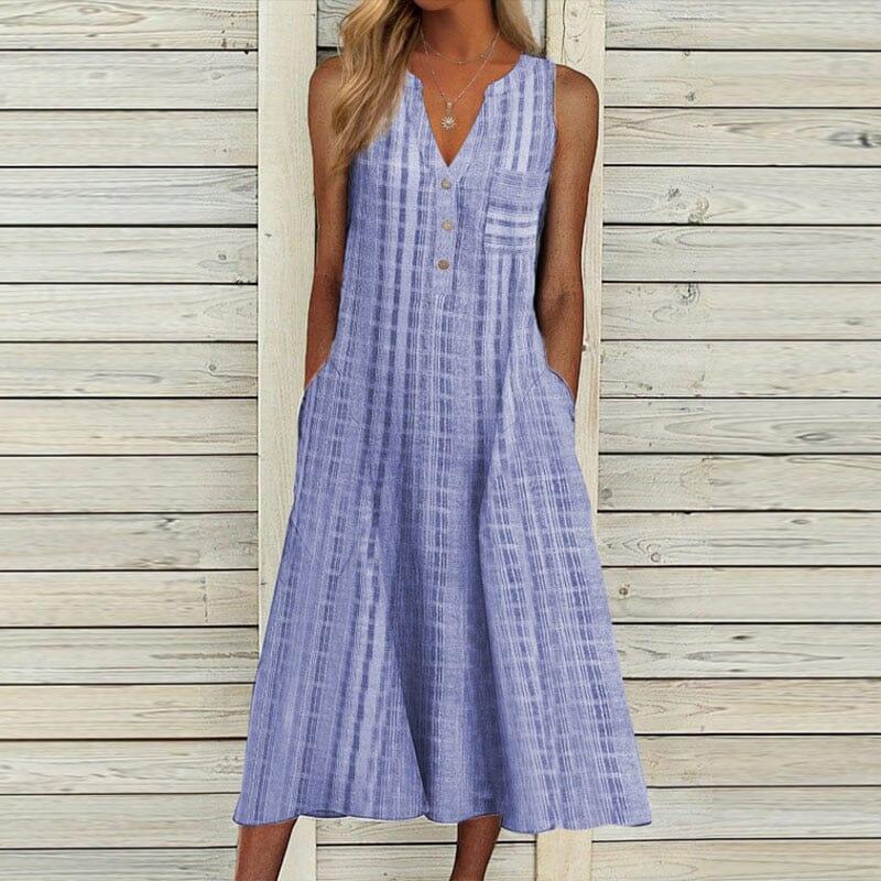 Vestido Feminino Soraia Midi Sem Manga Verão