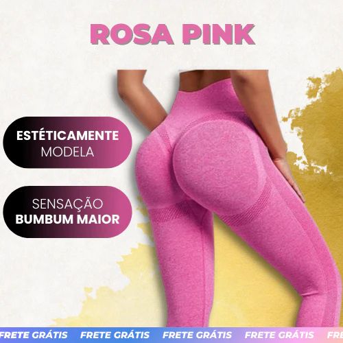 Kit 3 Calças Legging - Levanta Bum Bum - Cores Sortidas