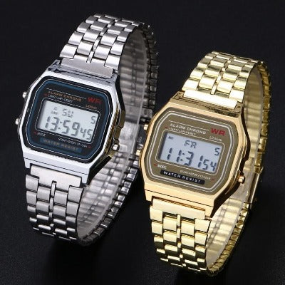 Reloj Digital Unisex Retro Vintage Acero