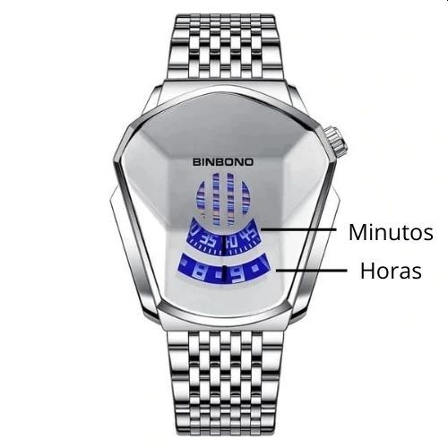 Reloj geométrico de lujo Binbond