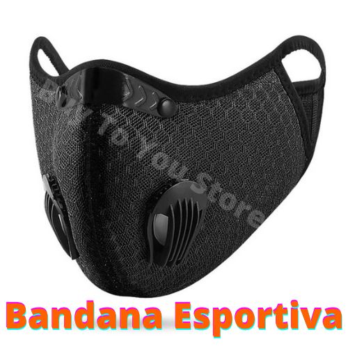 Bandana Esportiva com Válvulas e Filtro de Ar