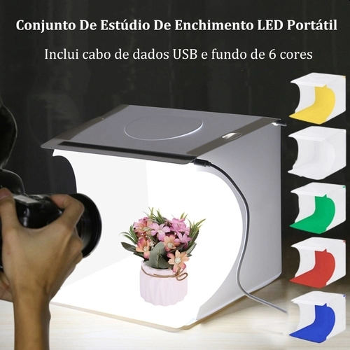 fotografar-fotografia-caixa-de-luz-fotografia-photo-studio-caixa-com luzes de tira led-dupla-para-pequenos-artigos-influencer-influenciador-digital-bbb-bbb21-1